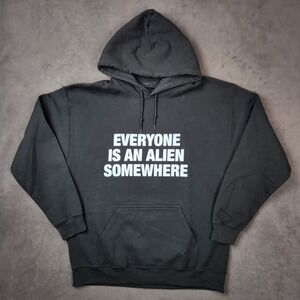 Coldplay‎ Music of the Spheres Hoodie Mens Large Black Pullover Sweatshirt Alien